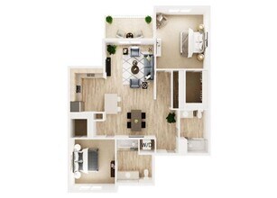 2B2B A 1315 1315 floor plan